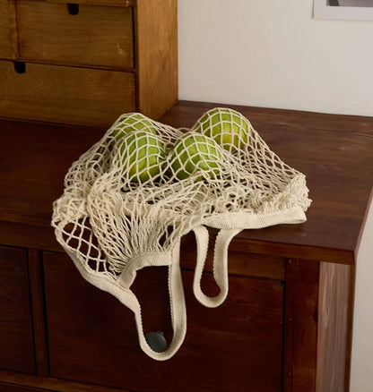 Pure cotton handmade woven net bag