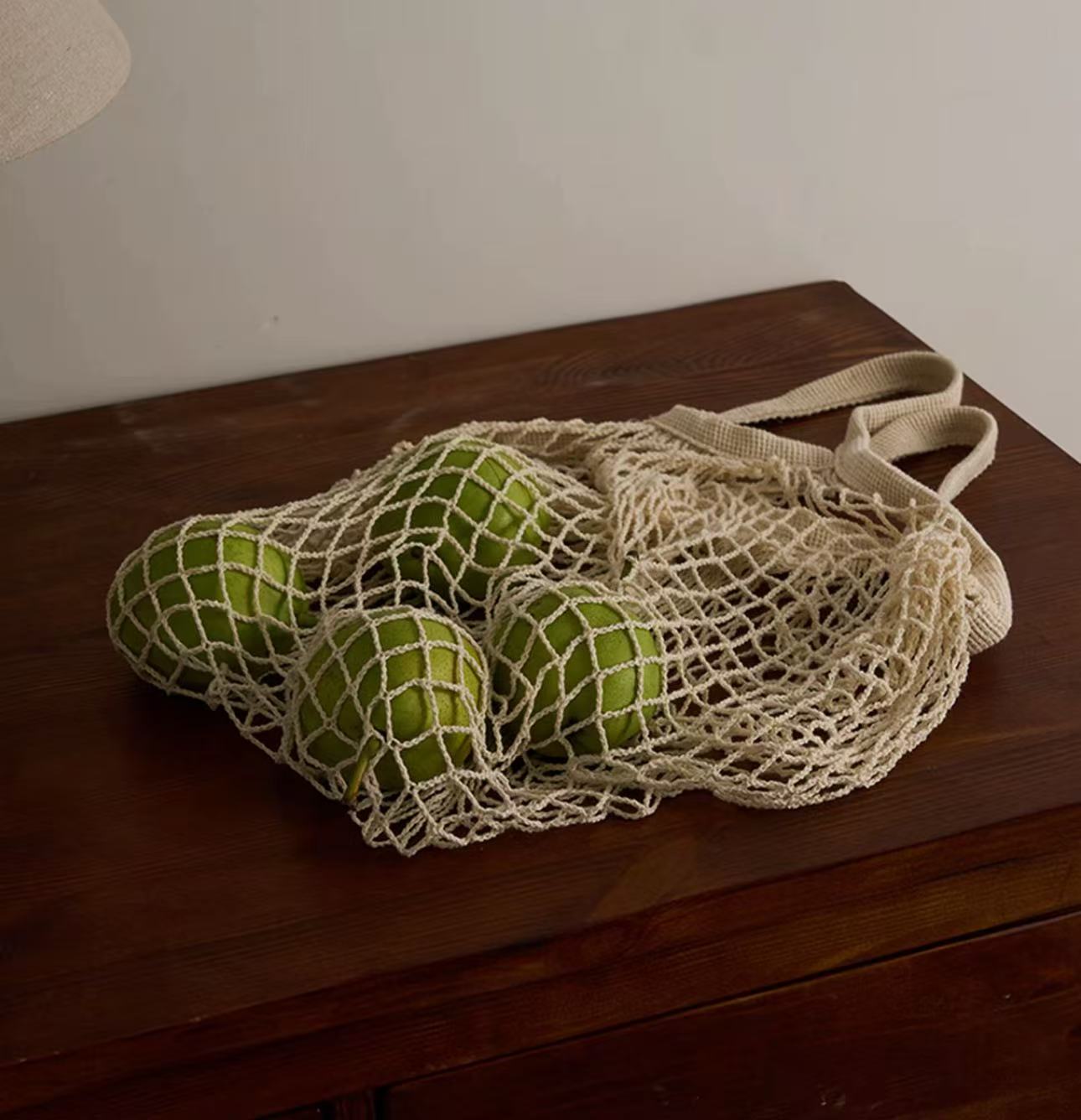 Pure cotton handmade woven net bag