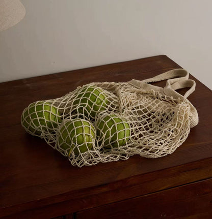 Pure cotton handmade woven net bag