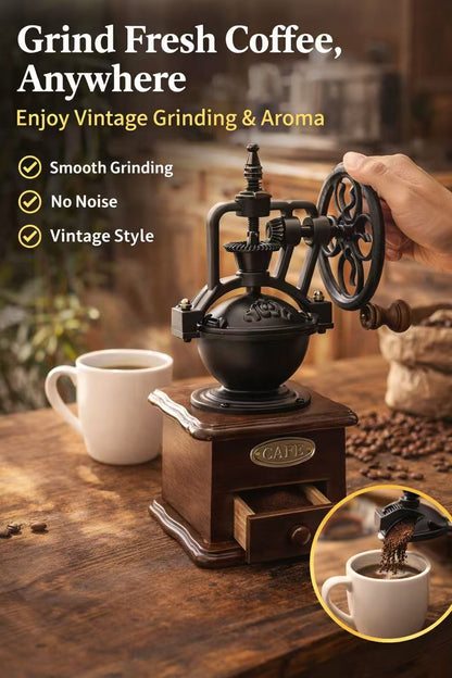 Retro Coffee Grinder – Fresh Coffee, Anytime, Anywhere