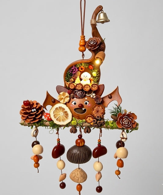 Handmade forest small fruit bat door hanging-Unique Wreath Alternative