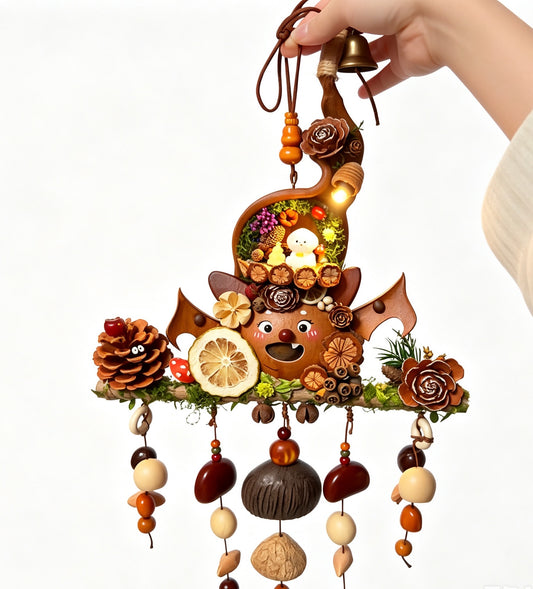 Handmade forest small fruit bat door hanging-Unique Wreath Alternative