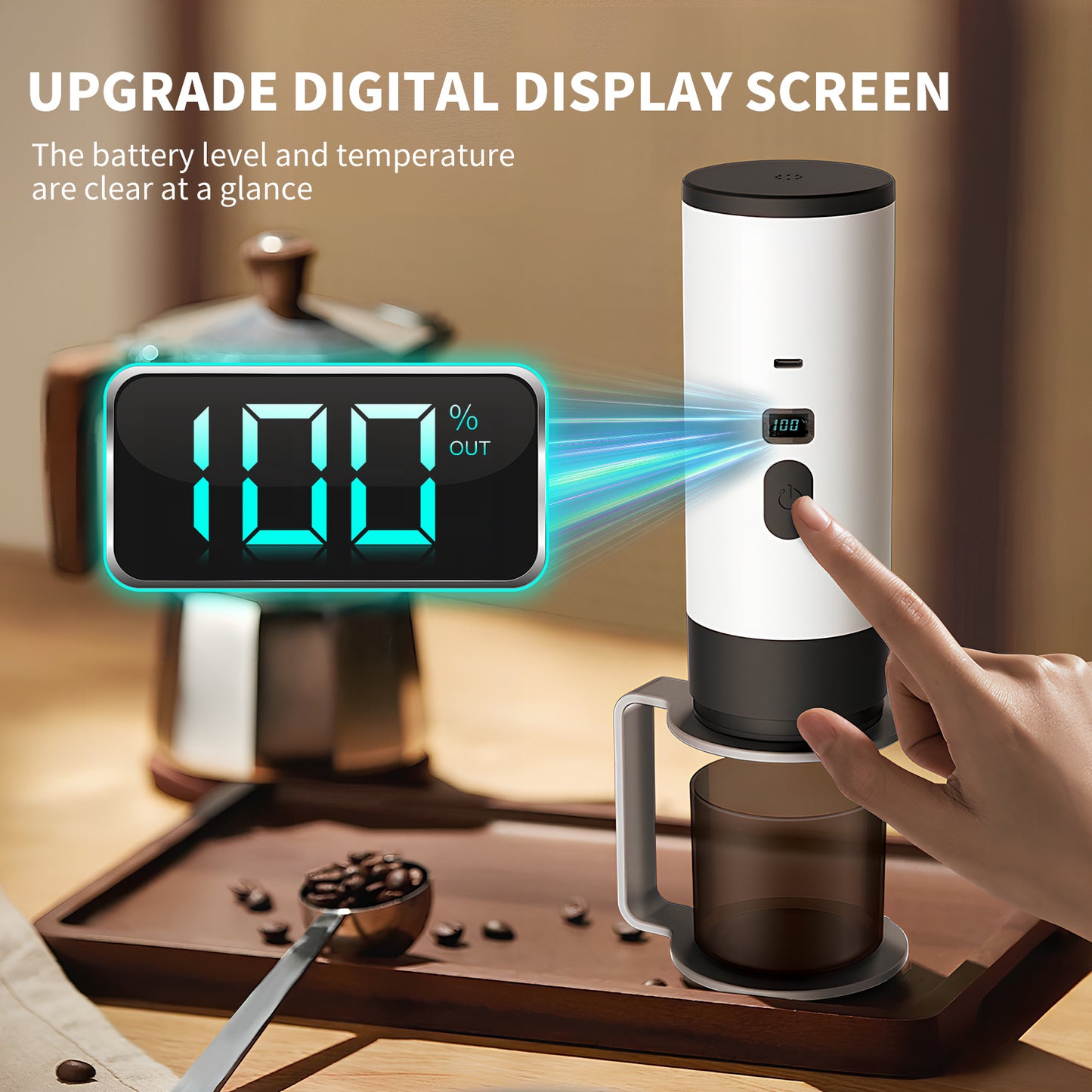 Rechargeable Portable Espresso Machine for Travel Camping | CozyNookGoods