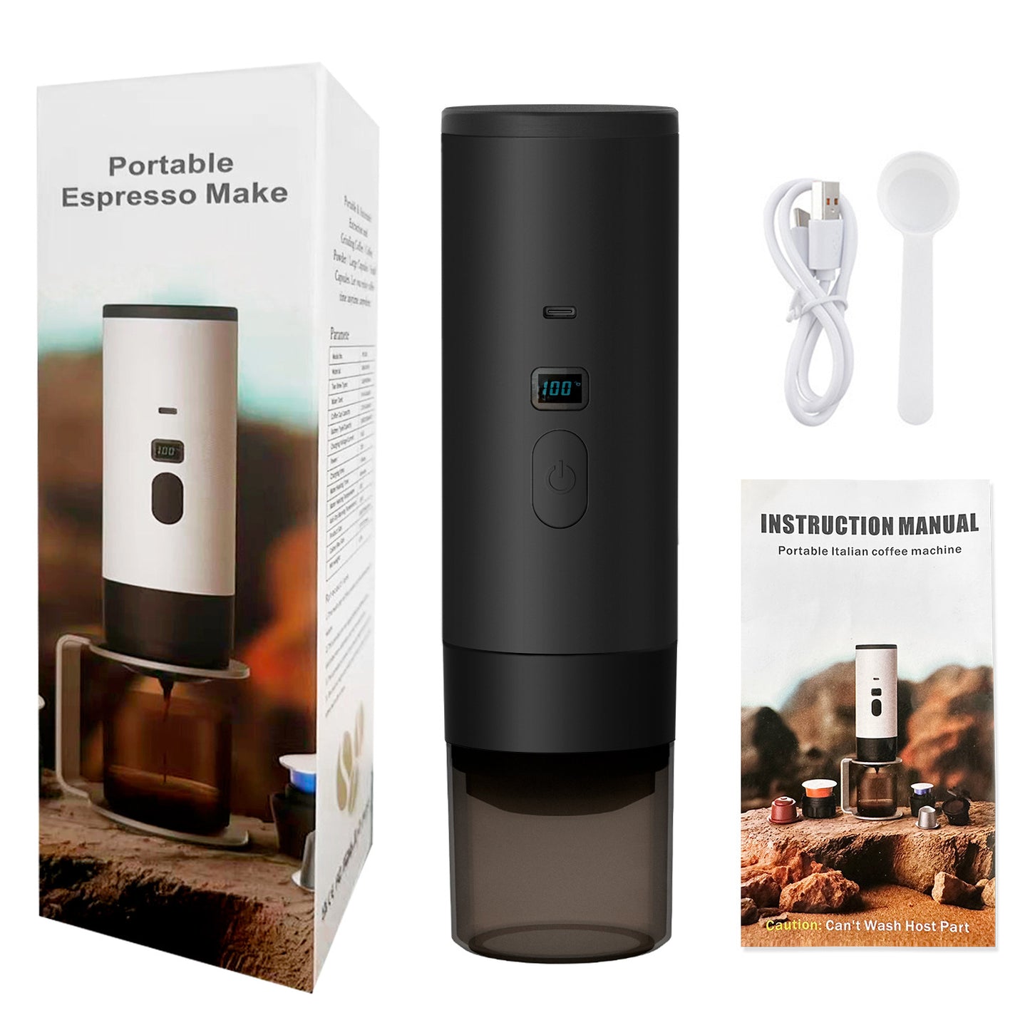 Rechargeable Portable Espresso Machine for Travel Camping | CozyNookGoods