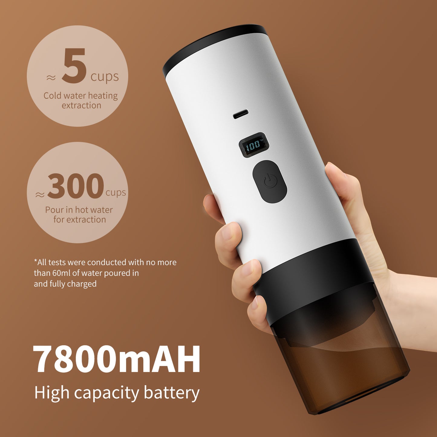 Rechargeable Portable Espresso Machine for Travel Camping | CozyNookGoods