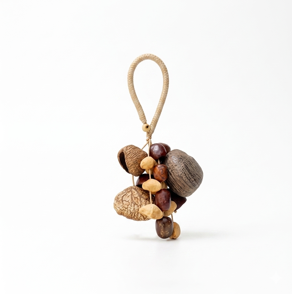 Handmade Seed Pod Bag Charm