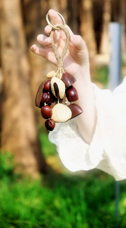 Handmade Seed Pod Bag Charm